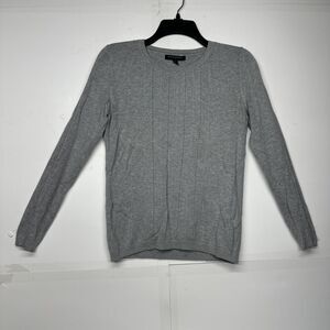 Banana Republic Women’s Sweater XS Light Gray Long Sleeve Knit Pullover